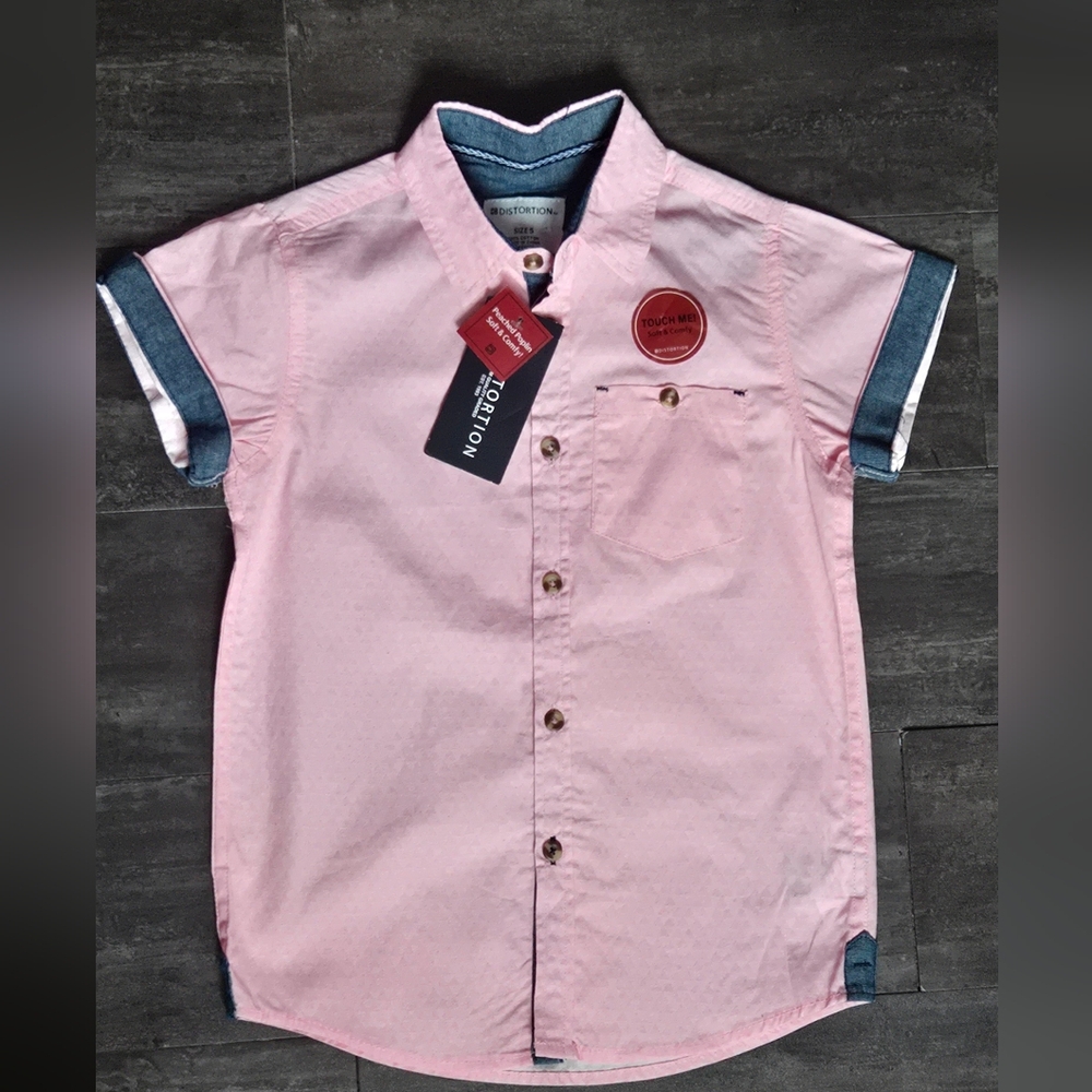 Distortion Button Down Shirt